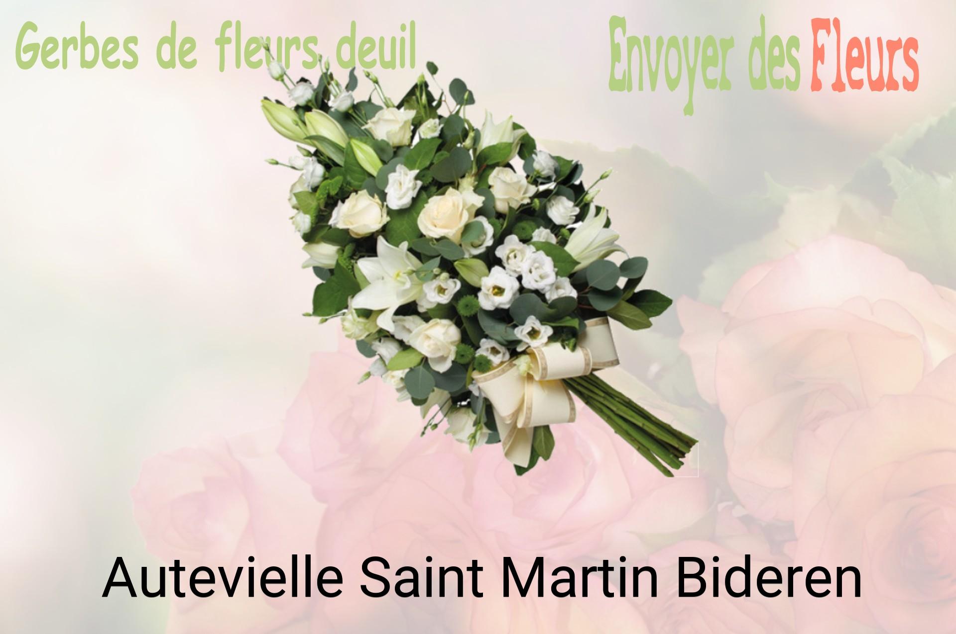 Gerbe de fleurs de deuil livrée à Autevielle-Saint-Martin-Bideren